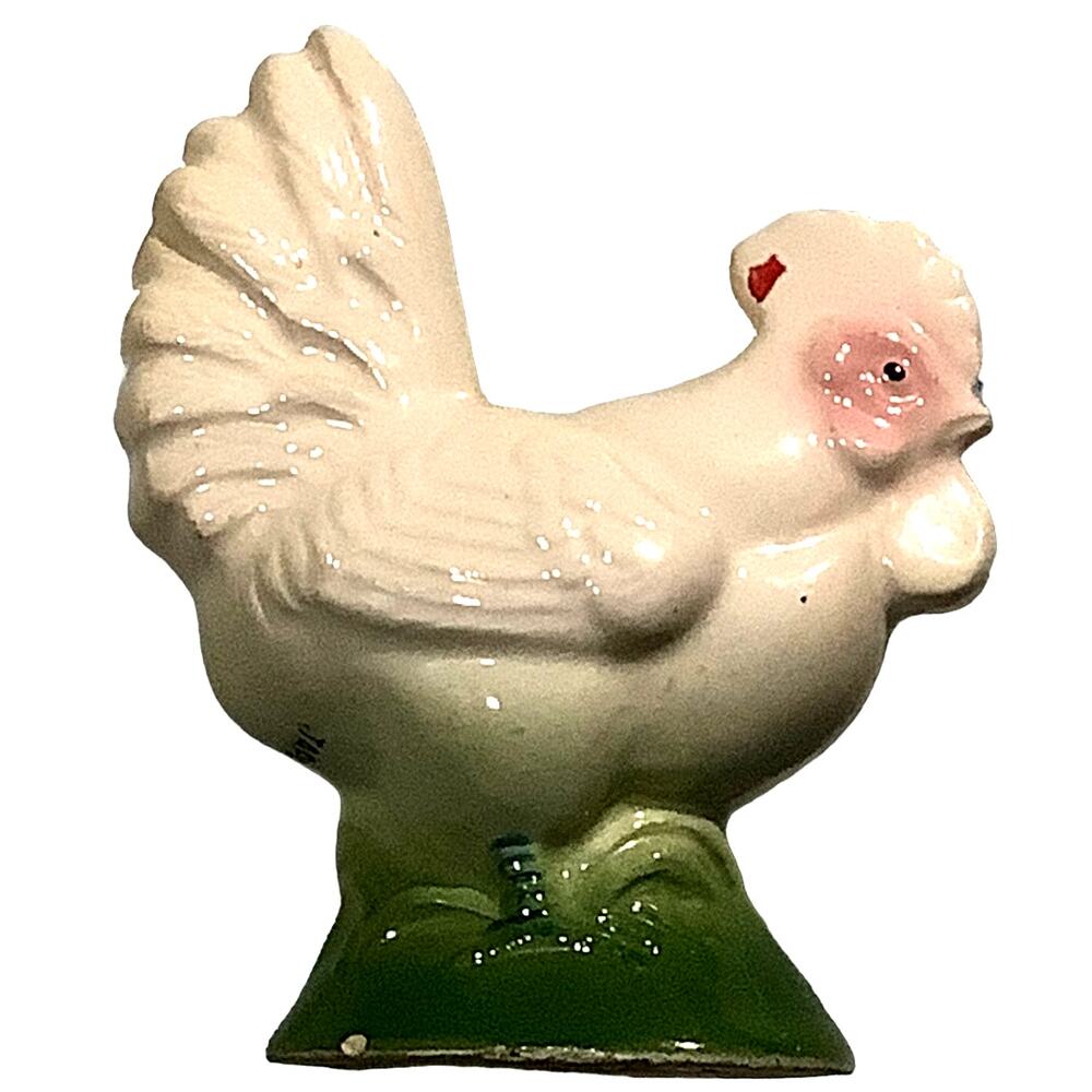 3.5"H x 3"L x 1.45"W Rooster, Made In Japan Chicken Collectible Vintage Piece